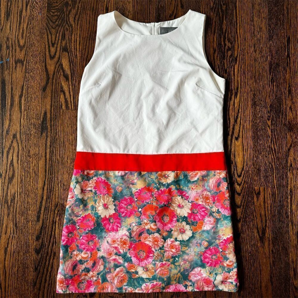 Sunday in Brooklyn Women's L Two Tone Block Print Knee Length Dress